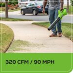 Greenworks 48V (24V x 2) 17" Brushless Mower+12" String Trimmer +320CFM Blower,(2) 4.0Ah Batteries and 2A Dual Port Charger - Image 8