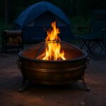 Sunnydaze 34-Inch Steel Large Fire Pit for Outside - Wood-Burning Fire Pit Bowl for Outdoors with Spark Screen, Log Poker, and Grate - Image 8
