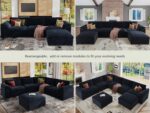 EASE MOOSE Oversized Modular Sectional Sofa, FSC Certified Extra Large U Shape Sectional Cloud Couch,Comfty Deep Modular Sofa with Ottoman - Image 6