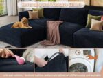 EASE MOOSE Oversized Modular Sectional Sofa, FSC Certified Extra Large U Shape Sectional Cloud Couch,Comfty Deep Modular Sofa with Ottoman - Image 8