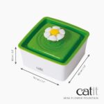 Catit 2.0 Mini Flower Drinking Fountain – Cat Water Fountain with Triple Filter and Ergonomic Drinking Options,Green - Image 8