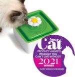 Catit 2.0 Mini Flower Drinking Fountain – Cat Water Fountain with Triple Filter and Ergonomic Drinking Options,Green - Image 9
