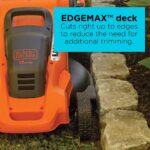 BLACK+DECKER 20-Inch Corded Electric Lawn Mower, Ultra Light Push Mower, 13-Amp High Output Motor, 3 in 1 Cutting Versatility, Tool Free Height Adjustment, 7-setting Cutting Height (MM2000) - Image 5