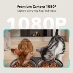 PETLIBRO Automatic Cat Feeder with Camera for Two Cats, 1080P HD Video with Night Vision, 5G WiFi Pet Feeder with 2-Way Audio for Cat & Dog, Low Food & Motion & Sound Alerts, Dual Tray, Black 5L - Image 3