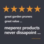 Premium garden shears, meperez pruning scissors gardening tools, pruners for flower, bushes, rose and fruit tree, use for florist, yard and orchard the plant clippers, sharp steel anvil snips - Image 7