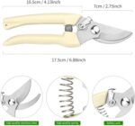 Premium garden shears, meperez pruning scissors gardening tools, pruners for flower, bushes, rose and fruit tree, use for florist, yard and orchard the plant clippers, sharp steel anvil snips - Image 10