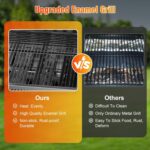Electactic Propane Gas Grill, 3-Burner 24,000 BTU Stainless Steel BBQ Grill with Foldable Shelf for Outdoor Barbecue and Cooking - Image 4