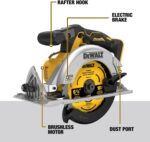 DEWALT 20V MAX 5Ah, Brushless 9 Power Tools with Battery, Charger, Drill, Impact Driver, Reciprocating Saw, Circular Saw, Oscillating Tool, Grinder, Orbit Sander, Impact Wrench, Flashlight (DCK921P1) - Image 10