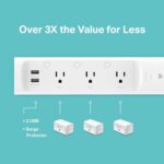 kasa smart Plug Power Strip KP303, Surge Protector with 3 Individually Controlled Smart Outlets and 2 USB Ports, Works with Alexa & Google Home, No Hub Required , White - Image 7