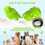 PIFFZEDO Dog Toys for Aggressive Chewers,Interactive Natural Rubber Chew & Squeaky Toy for Large Medium Breed,Dog Toothbrush,Tough & Durable (Green,Large) - Image 3