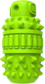 PIFFZEDO Dog Toys for Aggressive Chewers,Interactive Natural Rubber Chew & Squeaky Toy for Large Medium Breed,Dog Toothbrush,Tough & Durable (Green,Large) - Image 9