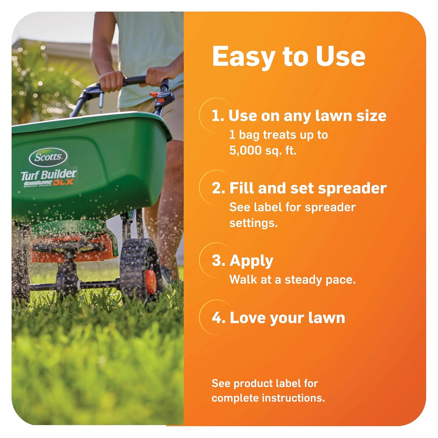Scotts DiseaseEx Lawn Fungicide for Lawn Care - Controls and Prevents Brown Patch, Pythium Blight and More as Listed, Treats Up to 5,000 sq. ft., 10 lbs. - Image 7