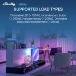 Shelly Dimmer Gen4 US UL, WiFi, Matter, Bluetooth, Zigbee Smart Dimming, Compatible with Matter, Home Assistant, Alexa, Google Home, HomeKit, Support LED Strips & Lamps, No Hub Required, Easy Control - Image 6