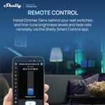 Shelly Dimmer Gen4 US UL, WiFi, Matter, Bluetooth, Zigbee Smart Dimming, Compatible with Matter, Home Assistant, Alexa, Google Home, HomeKit, Support LED Strips & Lamps, No Hub Required, Easy Control - Image 7