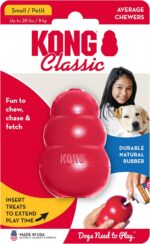 KONG Classic Stuffable Dog Toy - Fetch & Chew Toy for Dogs - Treat-Filling Capabilities & Erratic Bounce for Extended Play Time - Durable Natural Rubber Material - for Small Dogs - Image 11