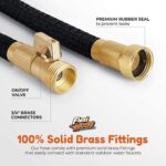 Flexi Hose Expandable Garden Hose with 8 Function Nozzle, 50FT - Lightweight Retractable Garden Hose, Water Hose - No-Kink Flexibility, 3/4 Inch Solid Brass Fittings and Double Latex Core - Image 7