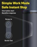 HOTO Electric Screwdriver Rechargeable, 3.6V Cordless Screwdriver Set USB-C, 1/4'' Hex Bits, 3 Torque Settings, 1500mAh Battery, LED Light & 12 S2 Metal Bits for Furniture/Electrical Repairs - Image 5