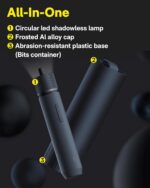 HOTO Electric Screwdriver Rechargeable, 3.6V Cordless Screwdriver Set USB-C, 1/4'' Hex Bits, 3 Torque Settings, 1500mAh Battery, LED Light & 12 S2 Metal Bits for Furniture/Electrical Repairs - Image 7