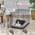 MidWest Homes for Pets 30-Inch LifeStages Crate for Medium Breeds, 21-40 lbs, Double Door Folding Dog Crate with Divider Panel, Leak-Proof Tray & Secure Latch, Heavy-Duty & Easy to Assemble - Image 4