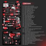 KingTool 276-Piece Tool Set Kit - Tool kit with 12V Cordless Power Drill Driver Toolbox Storage Case with Drawer, Drill Set Perfect for Homeowner, Diyer, Handyman - Image 3