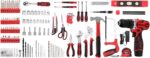 KingTool 276-Piece Tool Set Kit - Tool kit with 12V Cordless Power Drill Driver Toolbox Storage Case with Drawer, Drill Set Perfect for Homeowner, Diyer, Handyman - Image 5