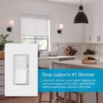Lutron Diva Smart Dimmer Light Switch for Caseta Lighting (Lutron Smart Hub Required), for LED Lights, 150W, Single-Pole/3-Way, No Neutral, White, 2 Pack (DVRF-6LS-WH-2) - Image 4