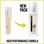 Maybelline Super Stay Full Coverage Liquid Foundation Active Wear Makeup, Up to 30Hr Wear, Transfer, Sweat & Water Resistant, Matte Finish, Medium Beige, 1 Count - Image 7