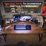 PRAISUN 47 X 24 Inch Computer Desk with Deeper Desktop, Gaming Office Writing Work Desk for Home Office, Study, Bedroom, Work from Home, Metal Frame, Rustic Brown - Image 10
