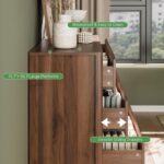 MAISONARIA Walnut 3-Piece Dresser Bedroom Set, 6 Drawers Dresser & 2 Drawer Nightstands with Hidden Handles, Wood Chest of Drawers for Bedroom, Living Room, Entryway - Image 9