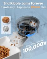 Automatic Dog Feeder Large Breed with Camera - 12L/50 Cups 5G WiFi App Control Dog Food Dispenser, Easy Setup, HD 1080P Video with Night Vision by Yakry - Image 4