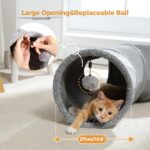 PAWZ Road Cat Tunnel Collapsible S Shape Cat Tunnels for Indoor Cats Cat Play Tube 51 Inches Long 10.5 Inches in Diameter - Image 5