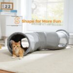 PAWZ Road Cat Tunnel Collapsible S Shape Cat Tunnels for Indoor Cats Cat Play Tube 51 Inches Long 10.5 Inches in Diameter - Image 7