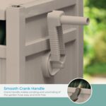 Suncast Garden Hose Reel Hideaway for 5/8" Hoses, Retracting Storage of 100ft, Light Taupe - Image 7