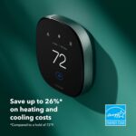 ecobee Smart Thermostat Premium with Smart Sensor and Air Quality Monitor - Programmable Wifi Thermostat - Works with Siri, Alexa, Google Assistant, Black - Image 3