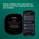 ecobee Smart Thermostat Premium with Smart Sensor and Air Quality Monitor - Programmable Wifi Thermostat - Works with Siri, Alexa, Google Assistant, Black - Image 7