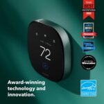 ecobee Smart Thermostat Premium with Smart Sensor and Air Quality Monitor - Programmable Wifi Thermostat - Works with Siri, Alexa, Google Assistant, Black - Image 9