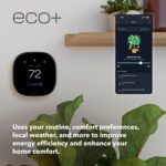 ecobee Smart Thermostat Premium with Smart Sensor and Air Quality Monitor - Programmable Wifi Thermostat - Works with Siri, Alexa, Google Assistant, Black - Image 10