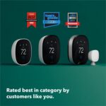 ecobee Smart Thermostat Premium with Smart Sensor and Air Quality Monitor - Programmable Wifi Thermostat - Works with Siri, Alexa, Google Assistant, Black - Image 11