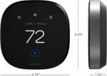 ecobee Smart Thermostat Premium with Smart Sensor and Air Quality Monitor - Programmable Wifi Thermostat - Works with Siri, Alexa, Google Assistant, Black - Image 14
