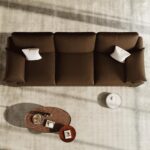 EASE MOOSE Oversized Modular Sectional Sofa, Waterproof & Scratch-Resistant Faux Leather Sofa with Deep Seat, Comfy Loveseat Sofa for Living Room and Small Place, Dark Brown - Image 8