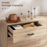 Bigbiglife Dresser for Bedroom, 6 Drawer Double Dresser, Modern Chest of Drawers with Deep Drawers, TV Stand Large Storage Organizer for Living Room, Closet (Light Oak) - Image 5