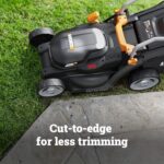 WORX Cordless Lawn Mower, 14" Electric Mower with Mulching & Bagging, 20V Push Lawn Mower with 6-Position Height Adjustment, 5.0 Ah Battery & Charger Included, WG733.1 - Image 6