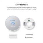 Google Nest Thermostat - Smart Thermostat for Home - Programmable Wifi Thermostat - Snow (Renewed) - Image 9