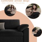 EASE MOOSE Oversized L Shaped Sectional Modular Sofa,Large L Shaped Sectional Couch Wide Deep Seat Modular Cloud Couch,Grey,Black - Image 8
