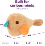 SmartyKat Chickadee Chirp Electronic Sound Cat Toy, Contains Catnip, Battery Powered - Light Brown, One Size - Image 4