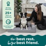 Furhaven Orthopedic Dog Bed for Large/Medium Dogs w/ Removable Bolsters & Washable Cover, For Dogs Up to 55 lbs - Plush & Suede Sofa - Gray, Large - Image 10