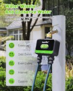 RainPoint WiFi Water Timer for Garden Hose with Brass Inlet, 2-Zone Smart Sprinkler Hose Timer, WiFi Irrigation Controller, Automatic Watering System for Lawns and Yard - Image 5