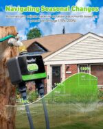 RainPoint WiFi Water Timer for Garden Hose with Brass Inlet, 2-Zone Smart Sprinkler Hose Timer, WiFi Irrigation Controller, Automatic Watering System for Lawns and Yard - Image 7