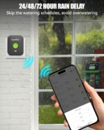 RainPoint WiFi Water Timer for Garden Hose with Brass Inlet, 2-Zone Smart Sprinkler Hose Timer, WiFi Irrigation Controller, Automatic Watering System for Lawns and Yard - Image 10
