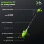 Greenworks 48V (24V x 2) 20" Brushless Cordless Lawn Mower + 12" String Trimmer + 320 CFM Leaf Blower Combo Kit with (2) 4.0Ah Batteries & Dual Port Fast Charger - Image 4